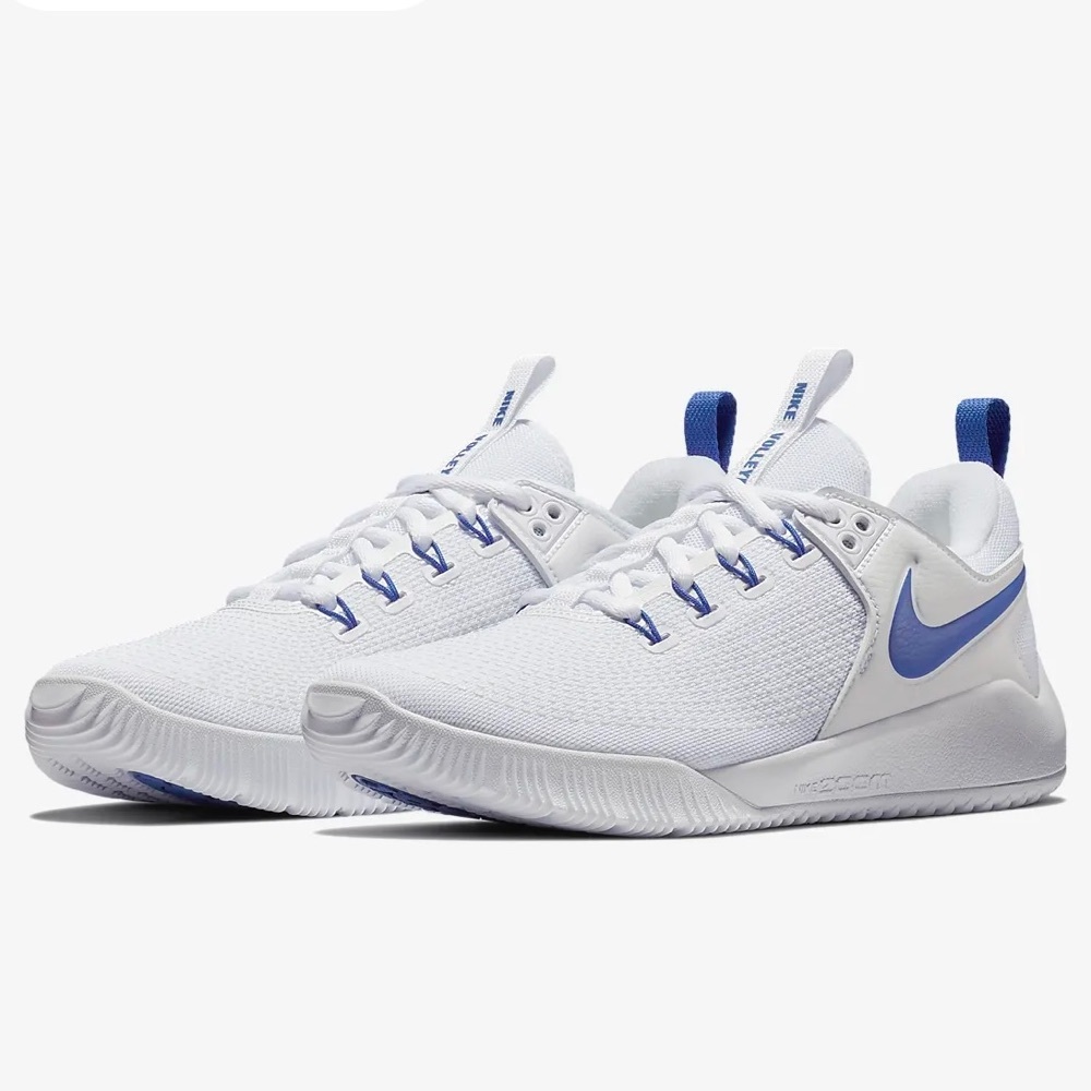 Nike zoom hyperace 2 white with blue size 8 new with box volleyball